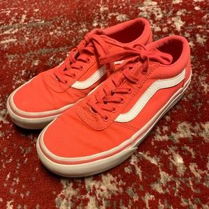 Hot pink girls Vans.